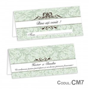 Place Card nunta CM07